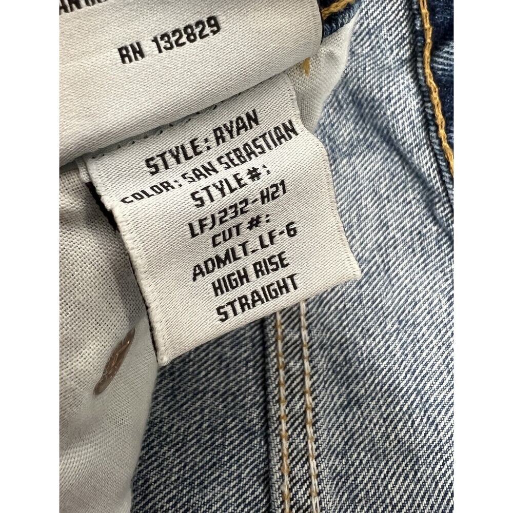 NWT Lovers and Friends Ryan High Rise Straight Jeans in San Sebastian Size 27 - Picture 8 of 12